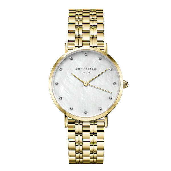 Upper East Side Crystal Gold 33mm Watch