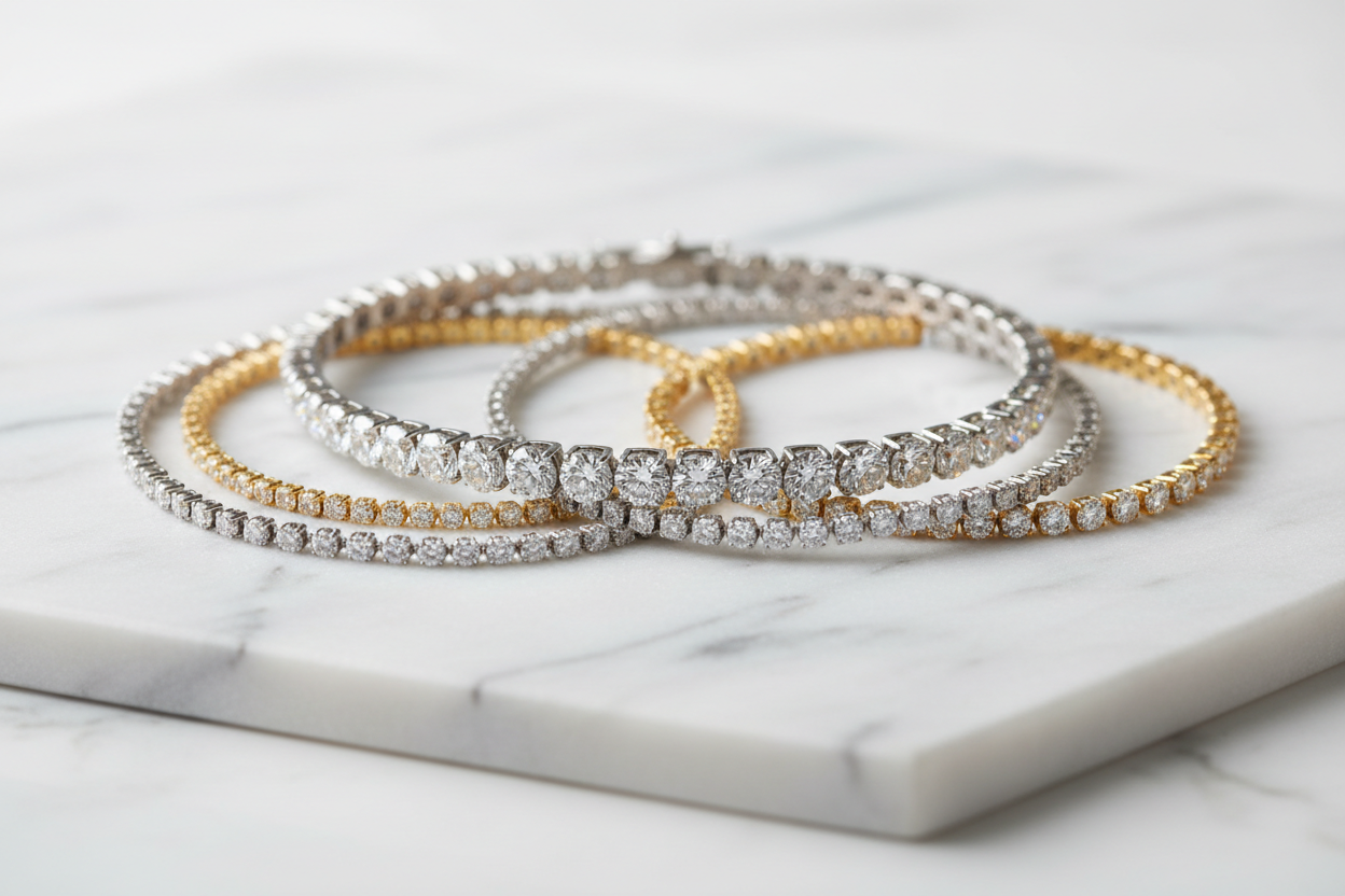 Diamond Line Bracelets