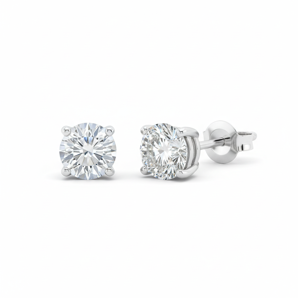 Solitaire Earrings