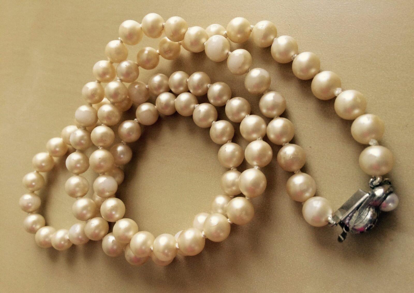 beautiful restrung pearls