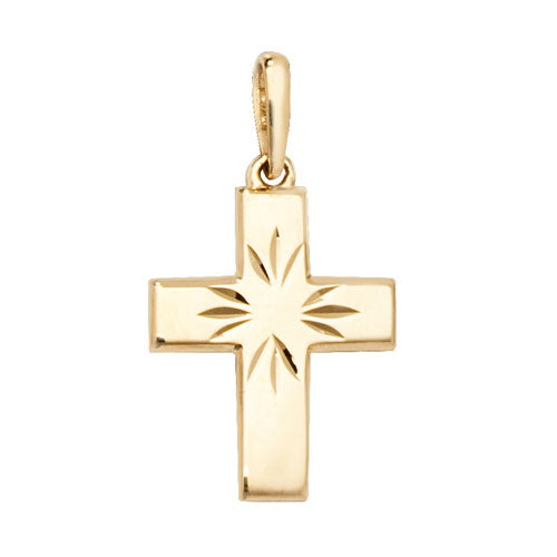 9ct Yellow Gold Cross Pendant