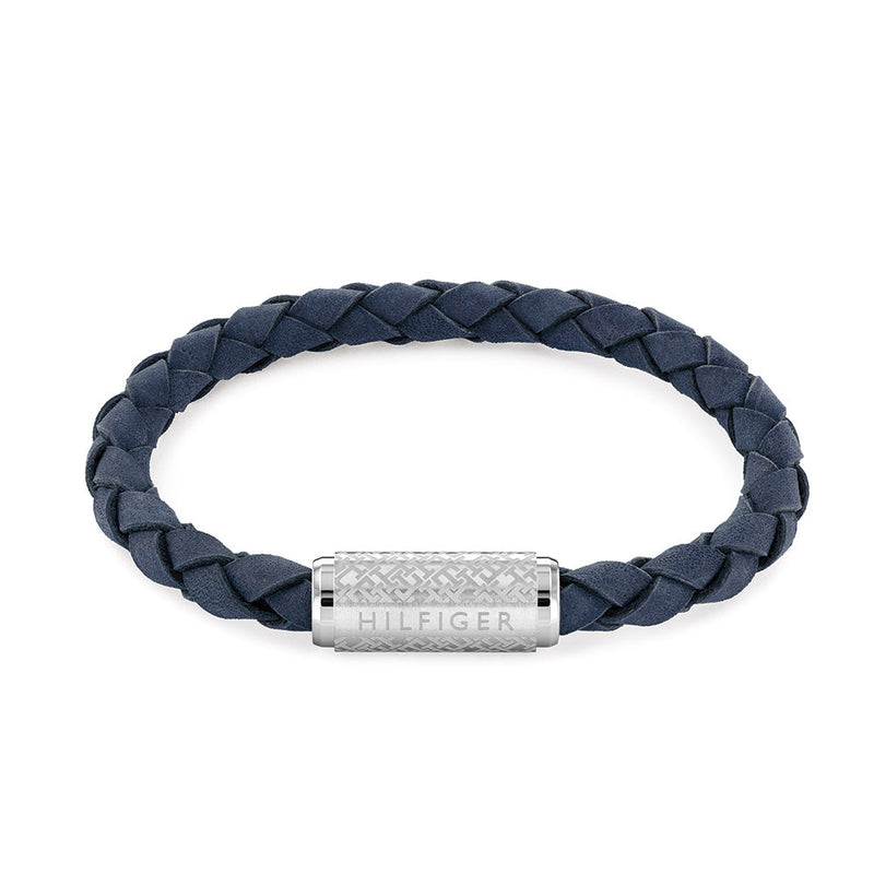 Tommy Hilfiger Men's Blue Braided Bracelet
