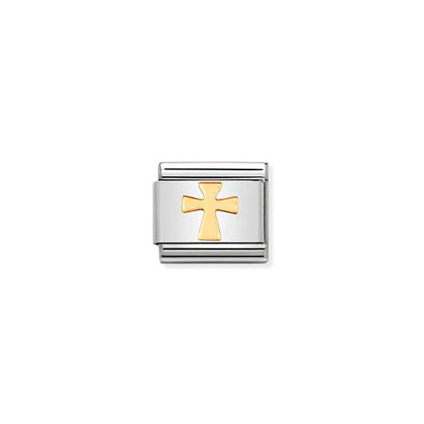 Composable Classic Religious in Stainless Steel and Bonded Yellow Gold - Cross