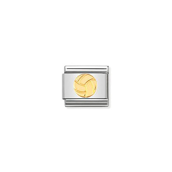 Composable Classic Sports In Stainless Steel With Bonded Yellow Gold - Volley Ball
