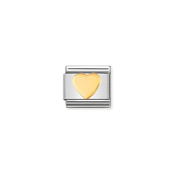 Composable Classic Love in Stainless Steel With Bonded Yellow Gold - Heart