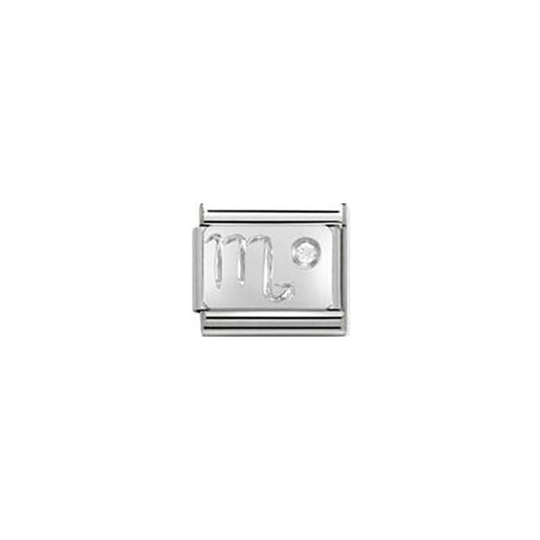 Composable Classic Zodiac Stainless Steel, Cubic Zirconia and Sterling Silver - Scorpio