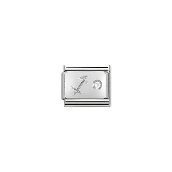 Composable Classic Zodiac Stainless Steel, Cubic Zirconia and Sterling Silver - Sagittarius
