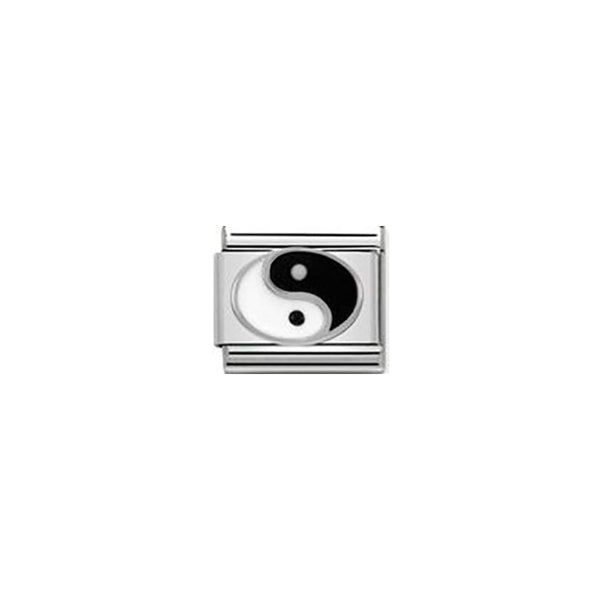 Composable Classic Symbols In Stainless Steel, Enamel and Sterling Silver - Ying Yang