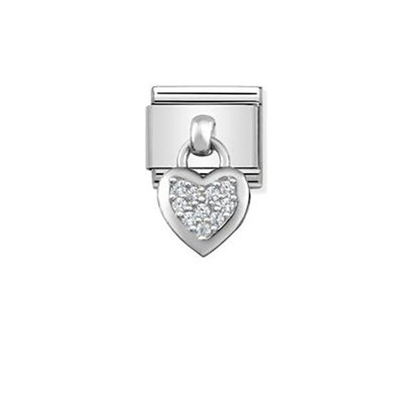 Composable Classic Charms Stainless Steel and Sterling Silver - Heart