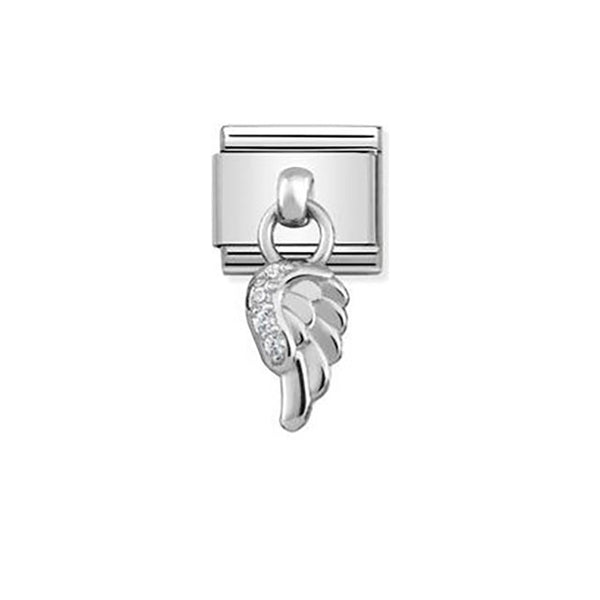 Composable Classic Charms Stainless Steel and Sterling Silver - Wing