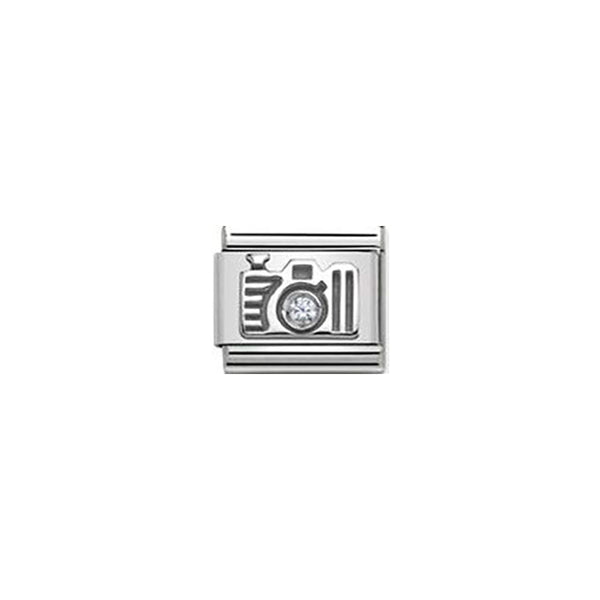 Composable Classic Symbols Stainless Steel, Sterling Silver, and Cubic Zirconia - Camera