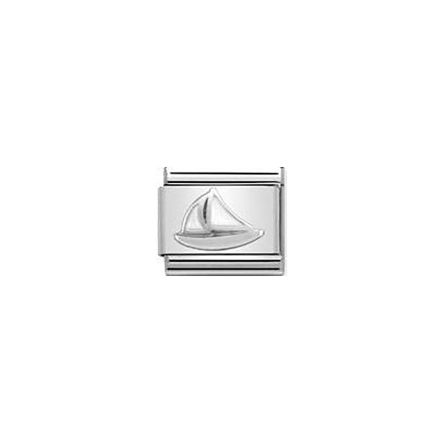 Composable Classic Symbols In Stainless Steel, Enamel and Sterling Silver - Sail Boat