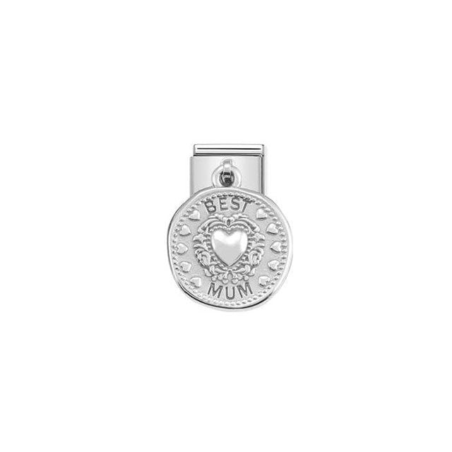 Composable Classic Charms Wishes Steel and Sterling Silver - Best Mum