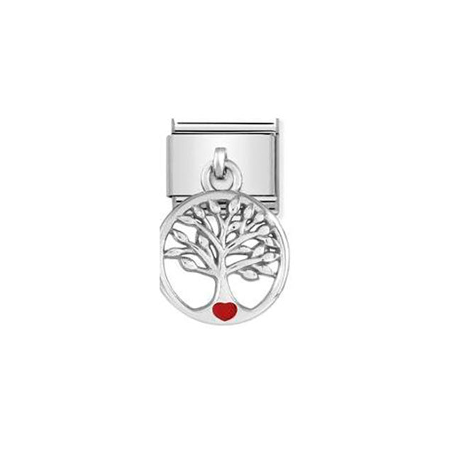 Composable Classic Charms Steel, Sterling Silver and Enamel - Tree Life