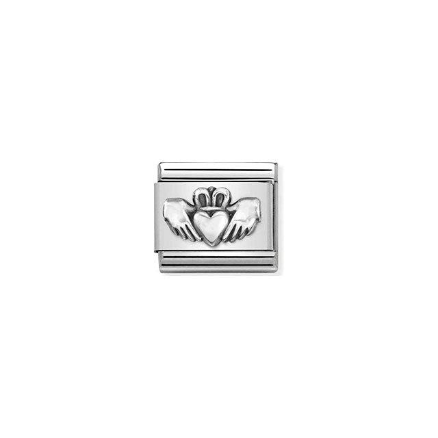 Composable Classic Symbols in Steel and Sterling Silver - Claddagh