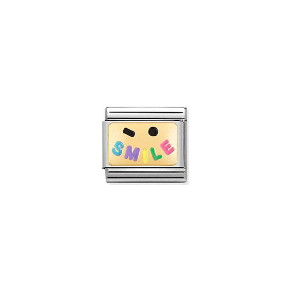 Composable Classic Plates Steel, Enamel and Bonded Yellow Gold - Smile Plate