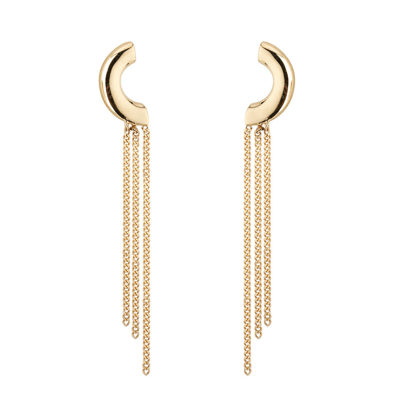 NJO Designs 9ct Yellow Gold Tassle Drop Earrings