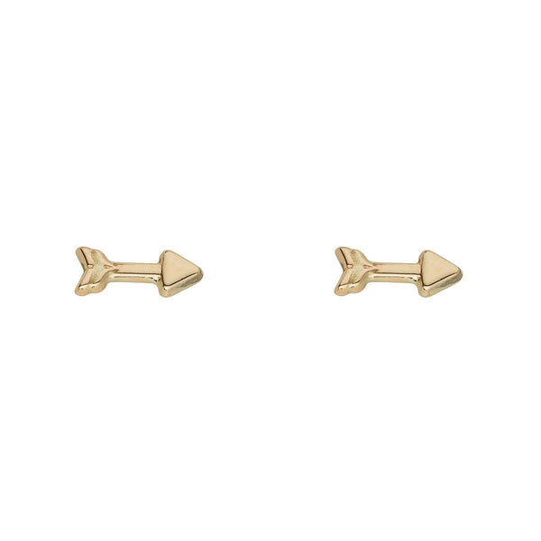 NJO Designs 9ct Yellow Gold Arrow Stud Earrings