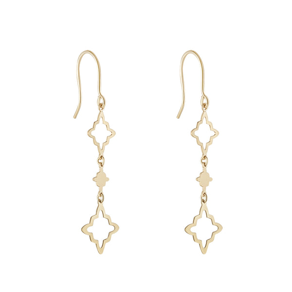NJO Designs 9ct Yellow Gold Marrakesh Design Linked Earrings