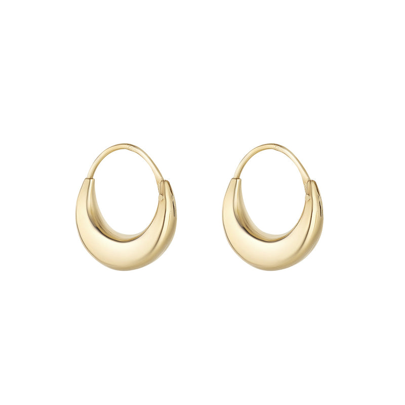 NJO Designs 9ct Yellow Gold Bulbous Sleeper Earrings