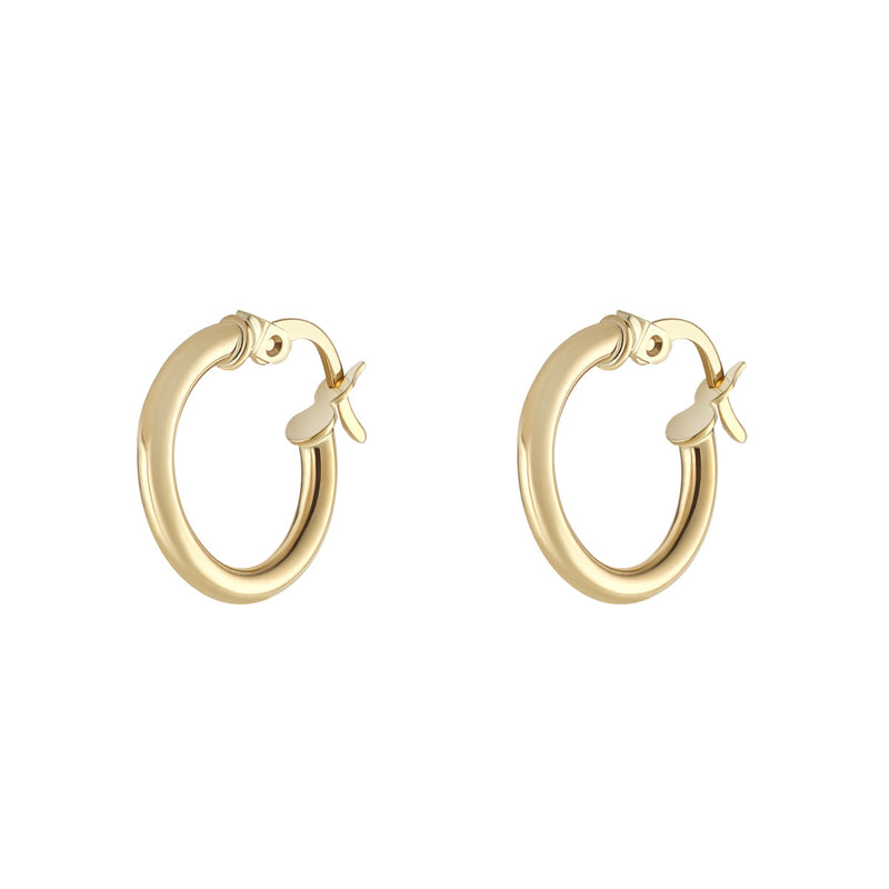 9ct Yellow Gold Small Hoop Earrings