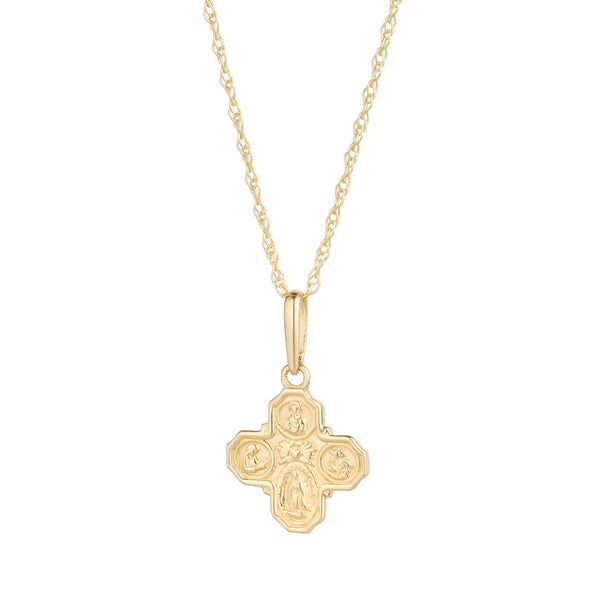 NJO Designs 9ct Yellow Gold Cross Medal