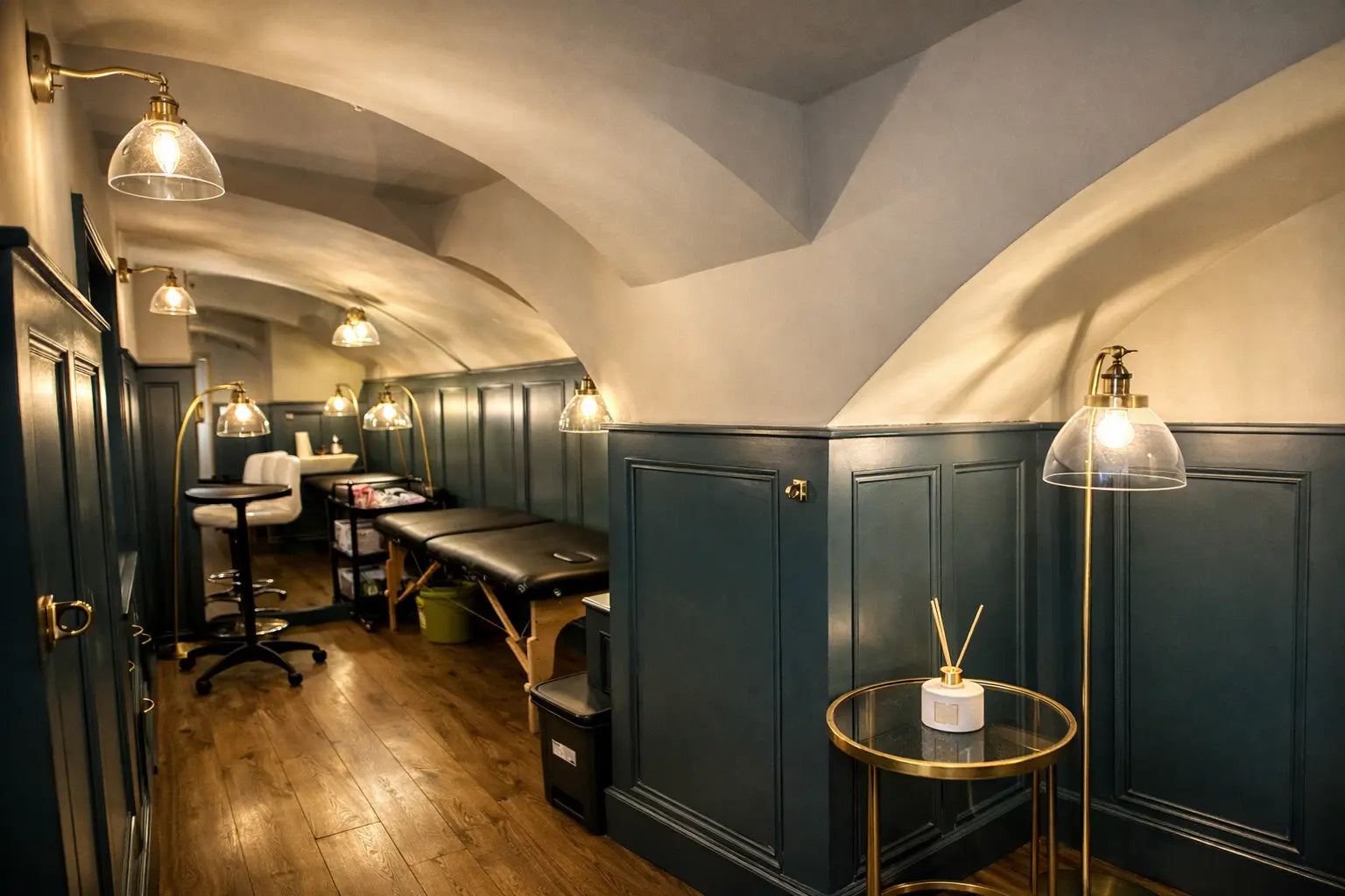 Curated Piercing studio interior